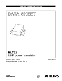 BLT52 datasheet: 20 V, UHF power transistor BLT52