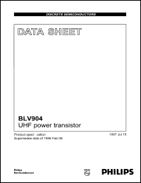 BLV904 datasheet: 60 V, UHF power transistor BLV904