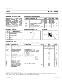 BT137F-500 datasheet: 500 V, triac BT137F-500