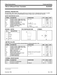 BU2520D datasheet: 1500 V, silicon diffused power transistor BU2520D