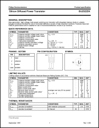 BU2522DX datasheet: 1500 V, silicon diffused power transistor BU2522DX