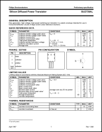 BU2730AL datasheet: 1700 V, silicon diffused power transistor BU2730AL