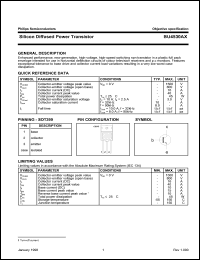 BU4530AX datasheet: 1500 V, silicon diffused power transistor BU4530AX