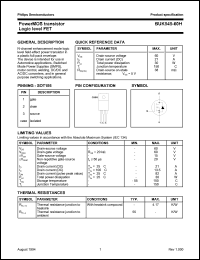 BUK545-60H datasheet: 60 V, power MOS transistor BUK545-60H