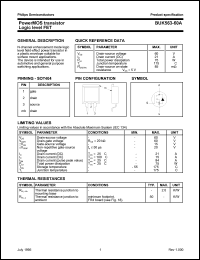 BUK563-60A datasheet: 60 V, power MOS transistor logic level FET BUK563-60A