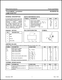 BUK9830-30 datasheet: 30 V, tranch MOS transistor logic level FET BUK9830-30