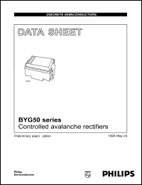 BYG50M datasheet: 1000 V, controlled avalanche rectifier BYG50M