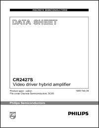 CR2427S datasheet: 70 V, video driver hybrid amplifier CR2427S