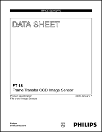 FT18/IG datasheet: Frame transfer CCD image sensor FT18/IG