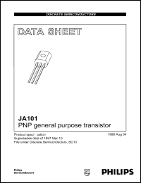 JA101 datasheet: 50 V, PNP general purpose transistor JA101