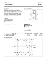 NE5592D datasheet: Video amplifier NE5592D