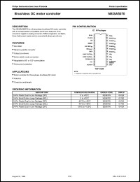 SA5570N datasheet: Brushless DC motor controller SA5570N