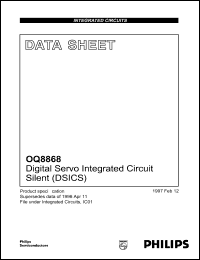 OQ8868 datasheet: 5.5 V, Digital servo integrated circuit silent OQ8868