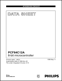 PCF84C12AT datasheet: 5.5 V, 8-bit microcontroller PCF84C12AT