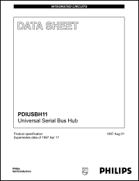 PDIUSBH11D datasheet: Universal serial bus hub PDIUSBH11D