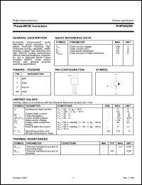 PHP5N20E datasheet: 200 V, power MOS transistor PHP5N20E