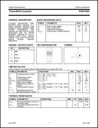 PHW7N60 datasheet: 600 V, power MOS transistor PHW7N60