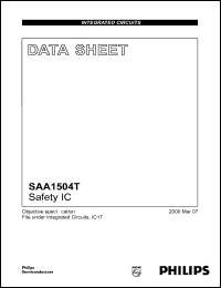SAA1504T datasheet: 4.5 V, safety IC SAA1504T