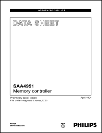 SAA4951WP datasheet: 5.5 V, memory controller SAA4951WP