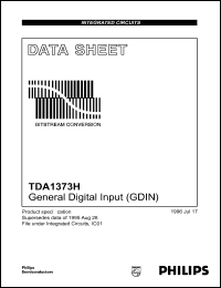 TDA1373H datasheet: 5 V,  general digital input TDA1373H