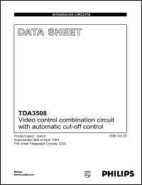 TDA3508 datasheet: 12 V, video control combination circuit TDA3508