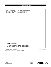 TDA4557 datasheet: 12 V, multistandard decoder TDA4557