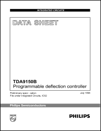 TDA9150B datasheet: 8 V, programmable deflection controller TDA9150B
