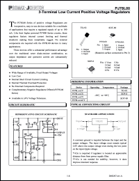 PJ78L00CS datasheet: 35V; 3-terminal low current positive voltage regulator PJ78L00CS