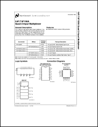 54F158ADMQB datasheet: Quad 2-Input Multiplexer (Inverted) 54F158ADMQB