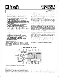 ADE7755ARS datasheet: Energy metering IC with pulse output ADE7755ARS