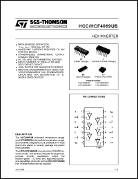 HCF4069UBM1 datasheet: Hex inverter HCF4069UBM1