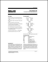 DS1705 datasheet: 3.3 and 5.0 volt micromonitor DS1705