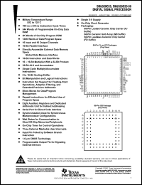 SMJ320C25-50GB datasheet: Digital signal processor, 544 data RAM, 4K ROM, 128K words of data/program space, single 5-V supply SMJ320C25-50GB