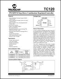 TC120503EHATR datasheet: PWM/PFM step-down combination regulator/controller, output=5V TC120503EHATR