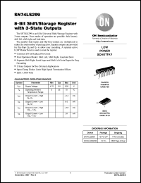 SN74LS299N datasheet: 8-Bit Shift/Storage Register with 3-State Outputs SN74LS299N