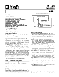 AD598JR datasheet: OutputV:+-11V; operateV:13-36V; 1.2W; LVDT signal conditioner AD598JR