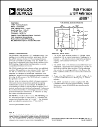 AD688AQ datasheet: High precision +-10V reference AD688AQ