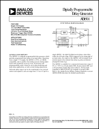 AD9501JQ datasheet: 7V; 10mA; digitaly programmable delay generator. For disk drive deskewing, data communication AD9501JQ