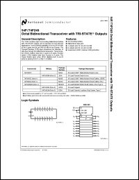 54F245LMQB datasheet: Octal Bidirectional Transceiver with TRI-STATE Inputs/Outputs 54F245LMQB