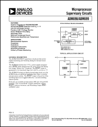 ADM699AR datasheet: 0.3-6V; 500mW; microprocessor supervisory circuit. For microprocessor systems, computers, controllers ADM699AR