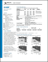 VI-A33-CQ datasheet: 48Vdc; 400W; input attenuator module VI-A33-CQ