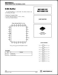 MC10E122FNR2 datasheet: 9-Bit Buffer MC10E122FNR2