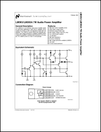 LM383T datasheet: 7W audio power amplifier LM383T