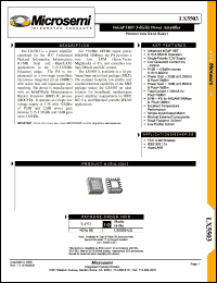 LX5503 datasheet: InGaP HBT 5-6GHz power amplifier LX5503