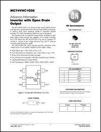 MC74VHC1G05DFT1 datasheet: Inverter with Open Drain Output MC74VHC1G05DFT1