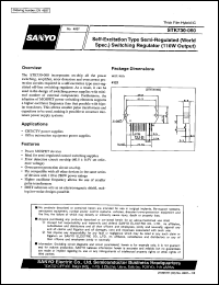 STK730-040 datasheet: Self-excitation type semi-regulated (word spec.) switching regulator (210W output) STK730-040