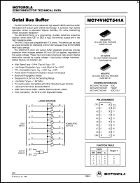 MC74VHCT541ADT datasheet: Octal Bus Buffer (TTL Compatible) MC74VHCT541ADT