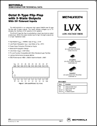 MC74LVX374DWR2 datasheet: Octal D-Type Flip-Flop with 3-State Outputs, with 5V-Tolerant Inputs MC74LVX374DWR2