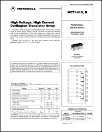 MCT1413BP datasheet: Peripherial driver array, 50V, 500mA MCT1413BP