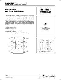 MC100EL31D datasheet: D Flip-Flop With Set and Reset MC100EL31D